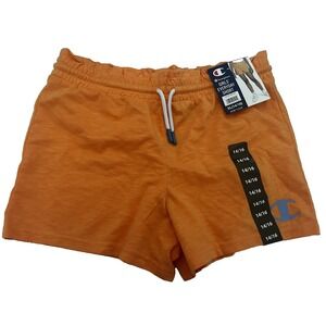 Champion Girls' Everyday Short Shorts Size‎ 14/16 Papaya Light Orange $18 BxB